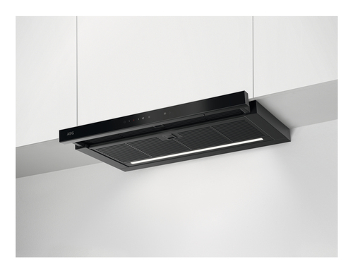 AEG DFH8661B Semi built-in (pull out) Black 400 m³/h