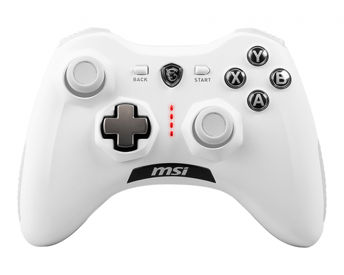 MSI S10-43G0040-EC4 игровой контроллер Белый USB 2.0 Геймпад Аналоговый/цифровой Android, ПК