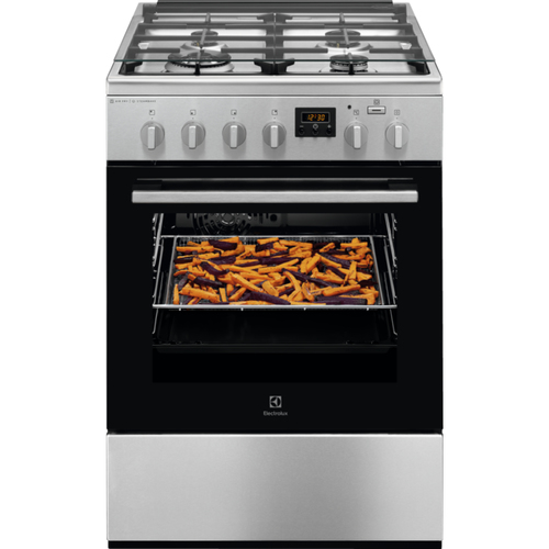 Electrolux LKK664200X Freestanding cooker Electric/Gas Gas Stainless steel