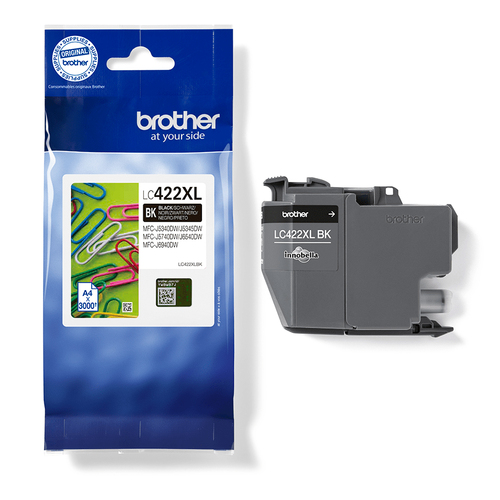 Brother LC422XLBK Inkjet Cartridge High Yield Black LC422XLBK - image 2