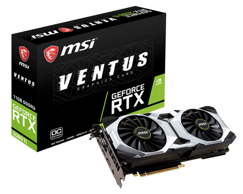 MSI VENTUS RTX 2080 TI 11G OC видеокарта NVIDIA GeForce RTX 2080 Ti 11 GB GDDR6