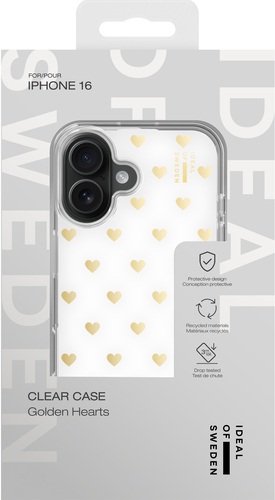 iDeal of Sweden Clear Case iPhone 16 Golden Hearts – image 4