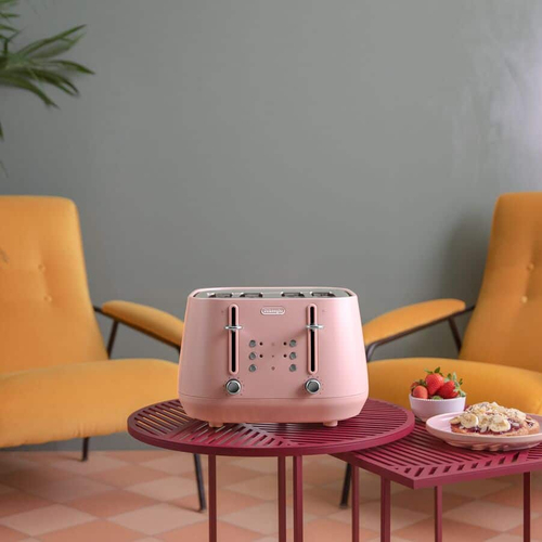 Delonghi Eclettica CTY4003.PK 4-Slice Toaster - Pink - image 5