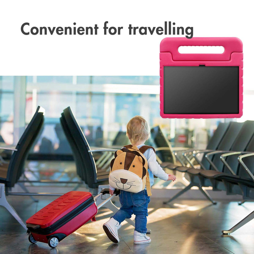 Accezz Kidsproof Backcover met handvat Samsung Galaxy Tab A9 Tablethoesje Roze, afbeelding 5