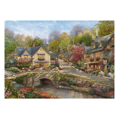 Thomas Kinkade Studios Verano en Cobblestone Village