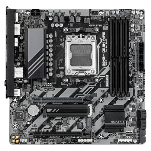 GIGABYTE B840M DS3H WIFI6 Mainboard - AMD B840 - AMD AM5 - DDR5 RAM - Micro-ATX – Foto 3 von 5