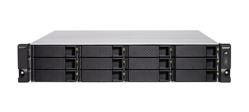 QNAP TS-h1886XU-RP NAS Стойка (2U) Intel® Xeon® D D-1622 32 GB DDR4 0 TB QuTS hero Черный, Серый