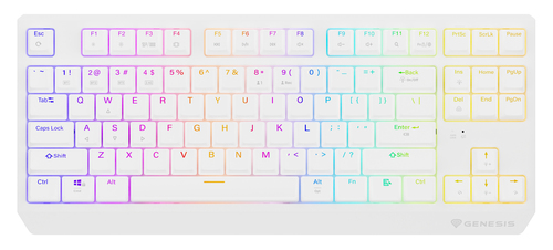 GENESIS Thor 230 TKL White Wireless Outemu Red – image 3