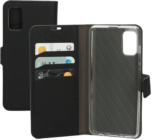 Mobiparts Saffiano Wallet Case Samsung Galaxy A41 (2020) Black