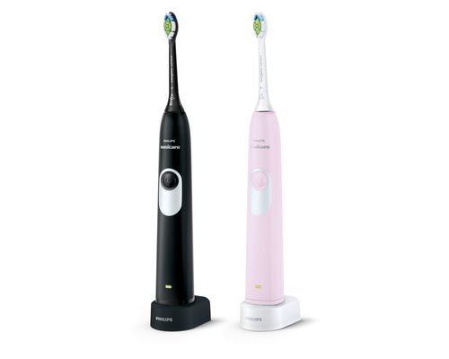 Philips HX6232/74 electric toothbrush Adult Sonic toothbrush Black, Pink