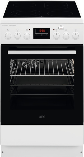 AEG CCB56481BW Freestanding cooker Electric Ceramic hob White