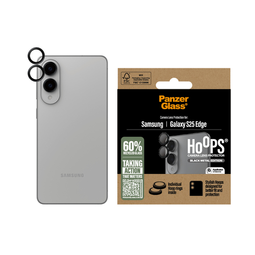PANZERGLASS HOOPS LENS PROTECTOR - ZWART, afbeelding 2