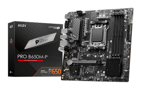 PRO B650M-P MB MSI PRO B650 MATX AM5 4SLOTS RAM DDR5 AUDIO BOOST USB C PCIE 4 M2 GEN 4 PRO B650M P