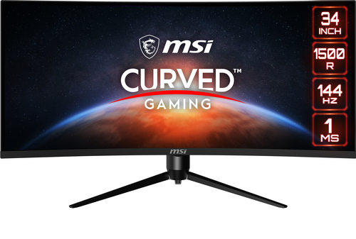MSI Optix MAG342CQR монитор для ПК 86,4 cm (34") 3440 x 1440 пикселей UltraWide Quad HD ЖК Черный