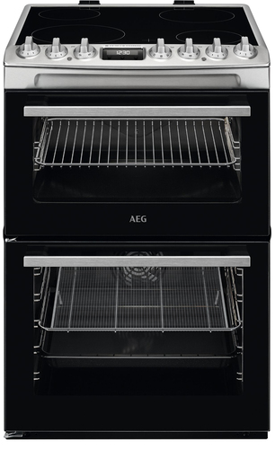 AEG CCX6740ACM cooker Freestanding cooker Electric Ceramic hob Stainless steel