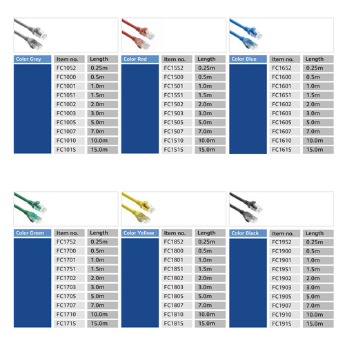 ACT Grijze 15 meter TPE U/UTP CAT6A ultra-flex patchkabel snagless met RJ45 connectoren, afbeelding 8