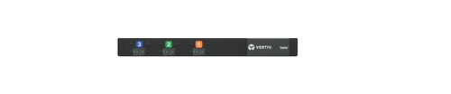Vertiv U1076 блок распределения питания 12 розетка(и) 1U Черный