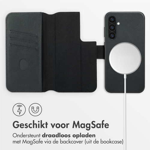 Accezz Leather Bookcase 2-in-1 met MagSafe Samsung Galaxy S24 Plus - Onyx Black, afbeelding 3