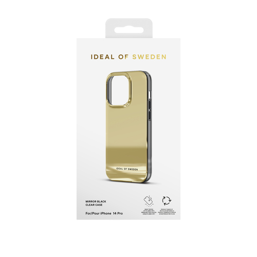 iDeal of Sweden Mirror Case iPhone 14 Pro Mirror Gold – image 3