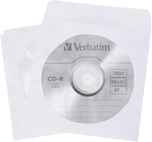 Sobre de papel para CD/DVD VERBATIM Sobre de Papel CD/DVD
