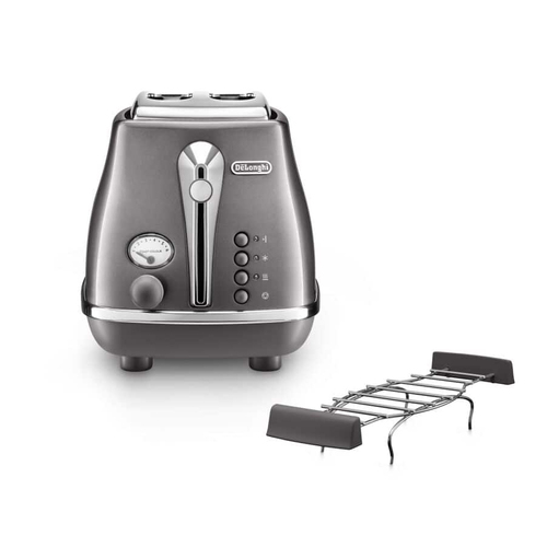 De’Longhi Icona Metallics CTOT2103.GY 6 2 ломтик(а) 900 W Серый