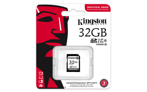 KINGSTON 32GB SDHC Industrial C10 UHS-I