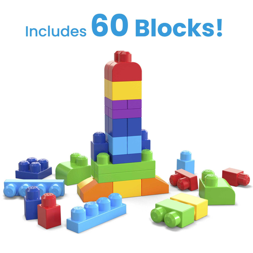 Mattel First Builders - Big Building Bag (Classic), 60 stuks Constructiespeelgoed, afbeelding 10