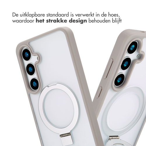 Accezz Ring Stand Backcover met MagSafe Samsung Galaxy S24 Plus - Grey, afbeelding 6