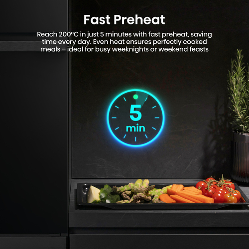 Hisense Hi4 BlackLine BI64223ADBGUK Built In Electric Single Steam Oven - Black – image 7