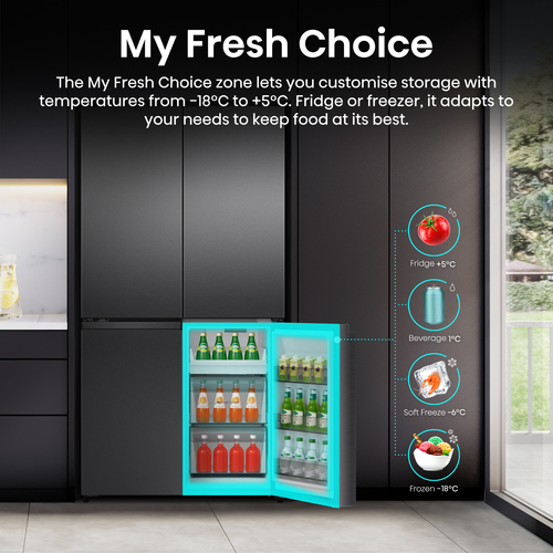 Hisense RQ5P640SSKD side-by-side refrigerator Freestanding – image 5