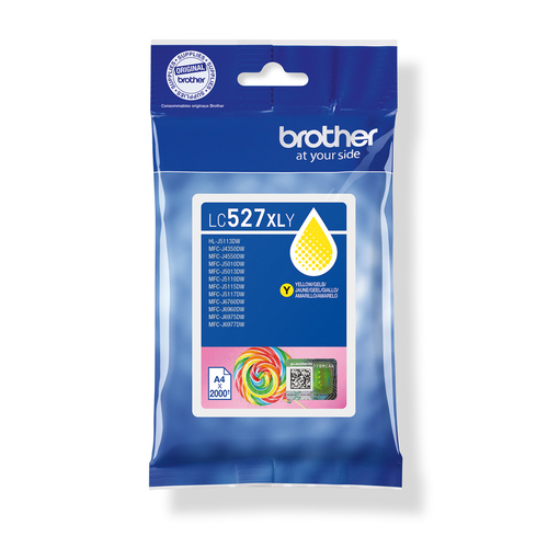 Brother LC-527XL Cartridge Geel