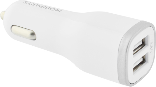 Mobiparts Car Charger Dual USB 4.8A White, afbeelding 2