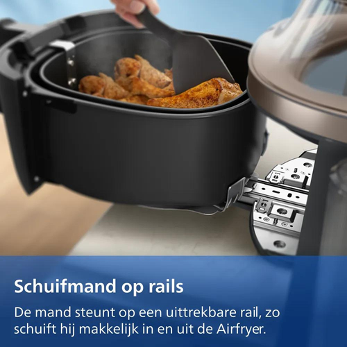 Philips 5000-serie met stoomfunctie - NA547/07 Airfryer Zwart, afbeelding 8