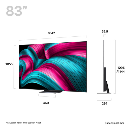LG OLED83C54LA.AEK TV 2.11 m (83") 4K Ultra HD Smart TV Wi-Fi Metallic – image 2