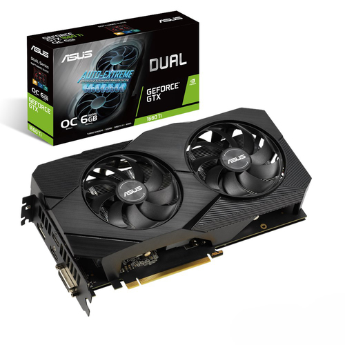 ASUS Dual TUF-GTX1660TI-T6G-EVO-GAMING NVIDIA GeForce GTX 1660 Ti 6 GB GDDR6