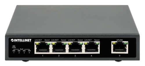 Switch PoE+ con 5 Puertos Gigabit INTELLINET 561839