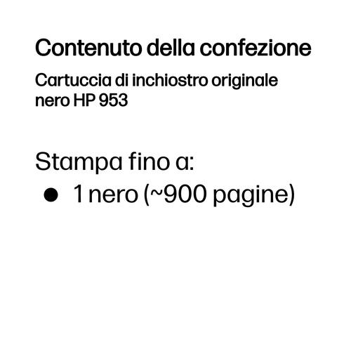 HP 953 – Cartuccia nero originale