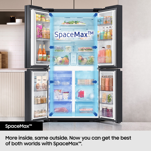 Samsung Series 7 RF50C532EB1/EU Wifi Connected Multi-door American Fridge Freezer - Black - E Rated, Black - image 4
