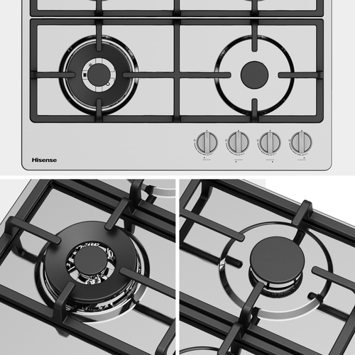 Hisense GM663XHFSI hob Stainless steel Built-in – image 2