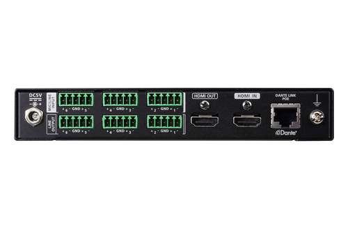 ATEN 6 x 6 Dante Audio Interface with HDMI – image 2