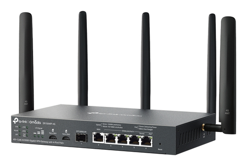 TP-Link ER706WP-4G draadloze router Gigabit Ethernet Dual-band (2.4 GHz / 5 GHz) Zwart, afbeelding 3