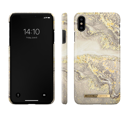 iDeal of Sweden Printed Case iPhone X/XS Sparkle Greige Marble – image 2