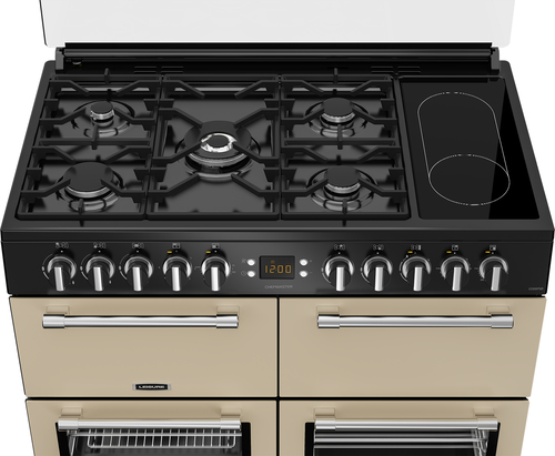 Leisure Chefmaster CC100F521C 100 cm Dual Fuel Range Cooker - Cream & Black, Cream - image 5
