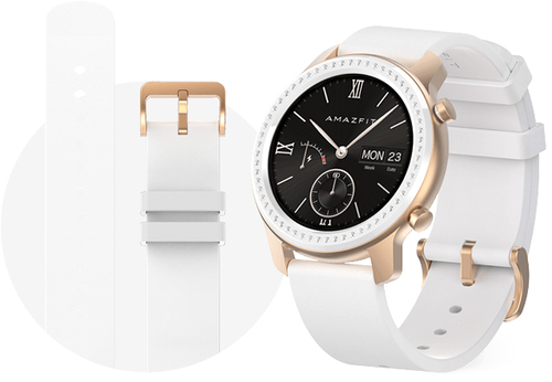 Amazfit GTR 42MM 3,05 cm (1.2") AMOLED Цифровой 390 x 390 пикселей Сенсорный экран Золото GPS (спутниковый)