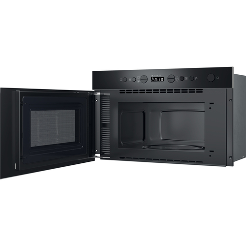 Indesit IM K12 Buk 22 Litre 38cm High, Built In Small Microwave with Grill - Black - image 4