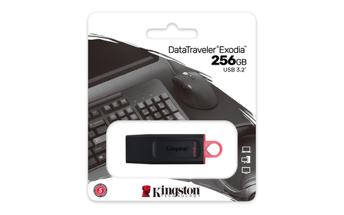 Kingston DataTraveler Exodia USB 3.0 Memory Flash Drive Dtx/256GB in Black Size: 256 GB Black 256 GB - image 6