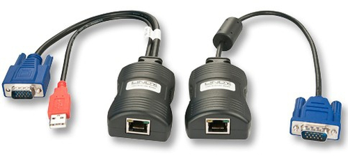 Lindy 32666 AV extender AV transmitter Black, Blue, Red