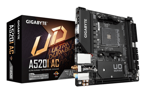 Gigabyte A520I AC Mini Itx Amd Socket AM4 Motherboard - Black - image 1