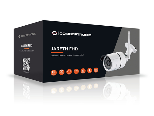 Conceptronic JARETH FHD Wireless Cloud IP Camera, Outdoor, 1080P – image 2