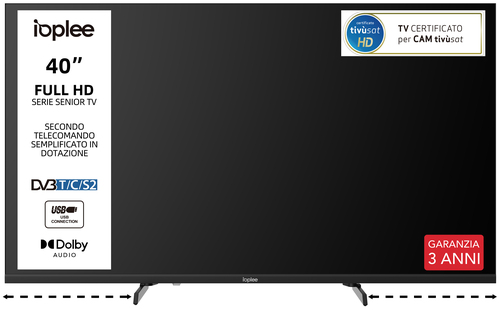 IOPLEE IOP40SEN TV 101.6 cm (40") Full HD Black 220 cd/m² – image 2